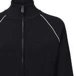 Felpa con zip in misto viscosa 107353 A3J0ZDG PINKO 