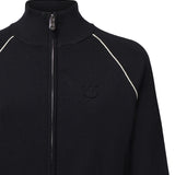 Felpa con zip in misto viscosa 107353 A3J0ZDG PINKO 
