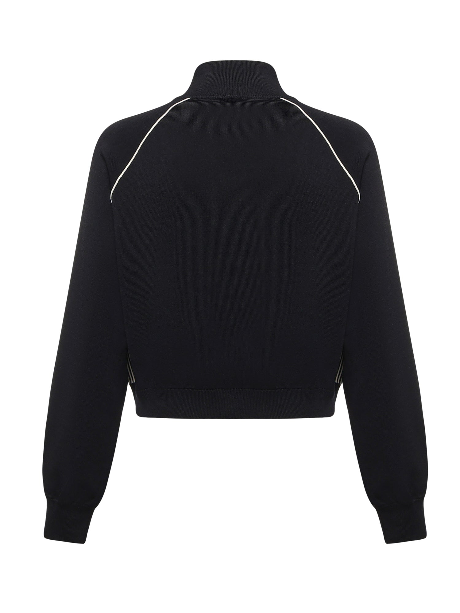 Felpa con zip in misto viscosa 107353 A3J0ZDG PINKO 
