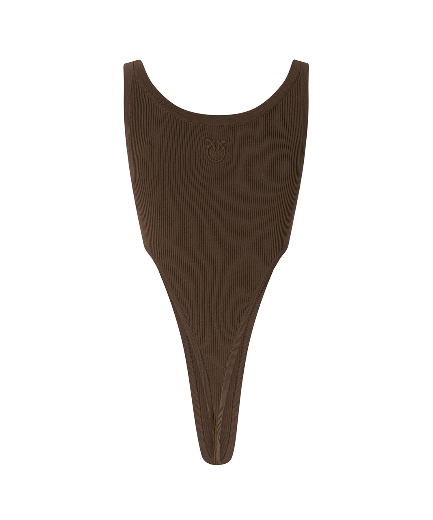 Body in misto viscosa a costine 107355 A3J0V59 PINKO 