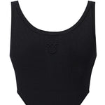 Body in misto viscosa a costine 107355 A3J0Z99 PINKO 