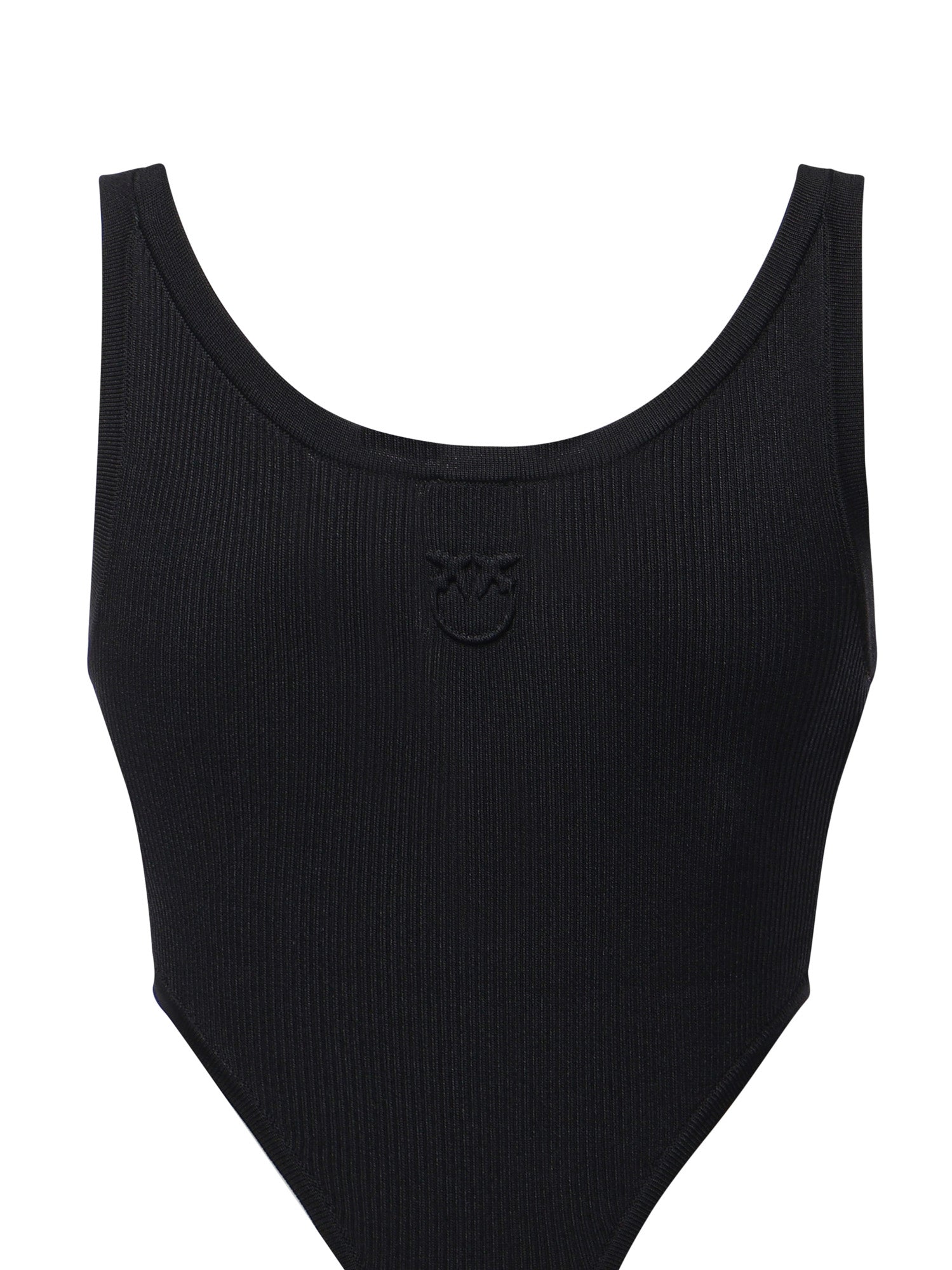 Body in misto viscosa a costine 107355 A3J0Z99 PINKO 