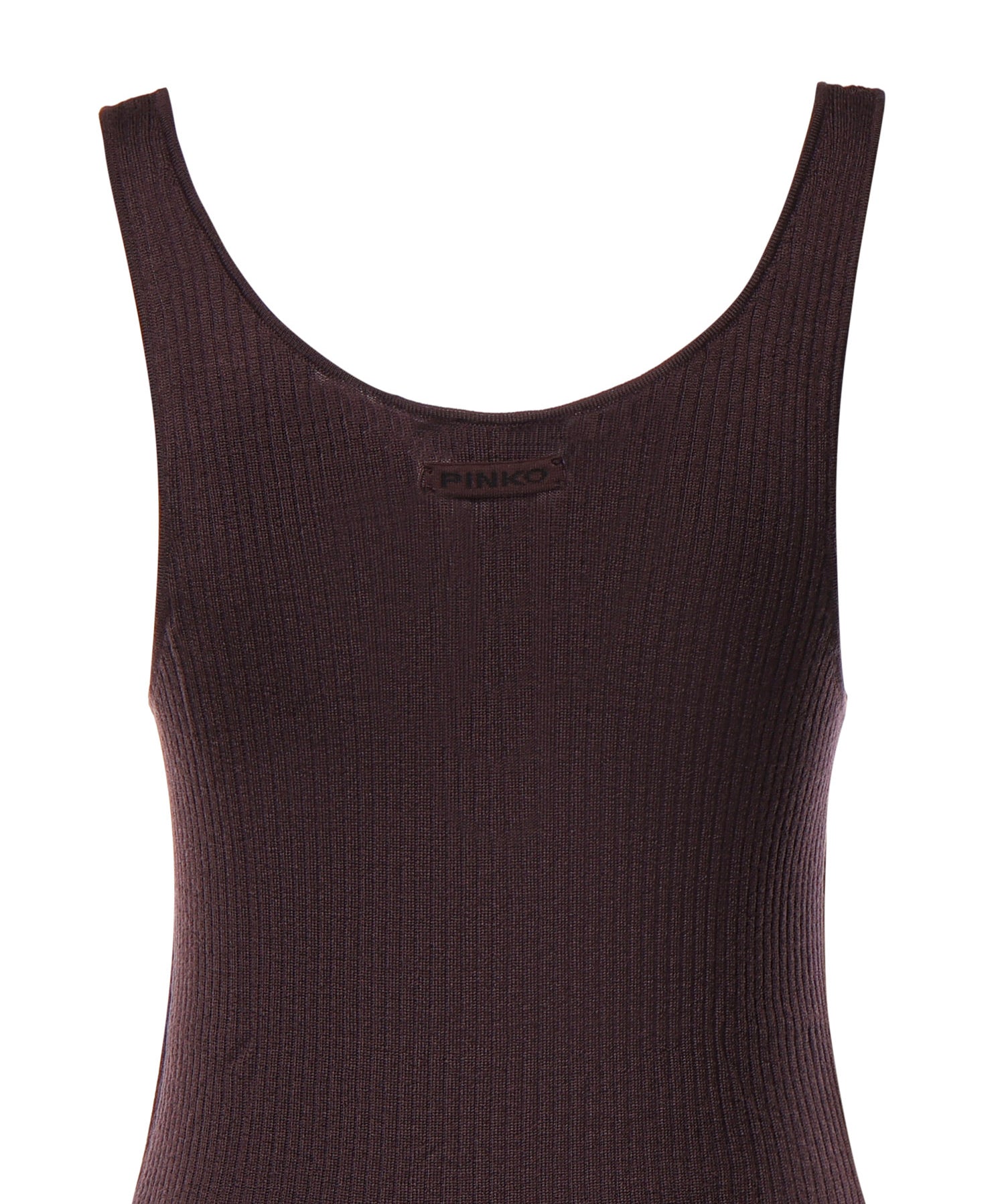 Canotta in lana a costine 107376 A3FYW63 PINKO 