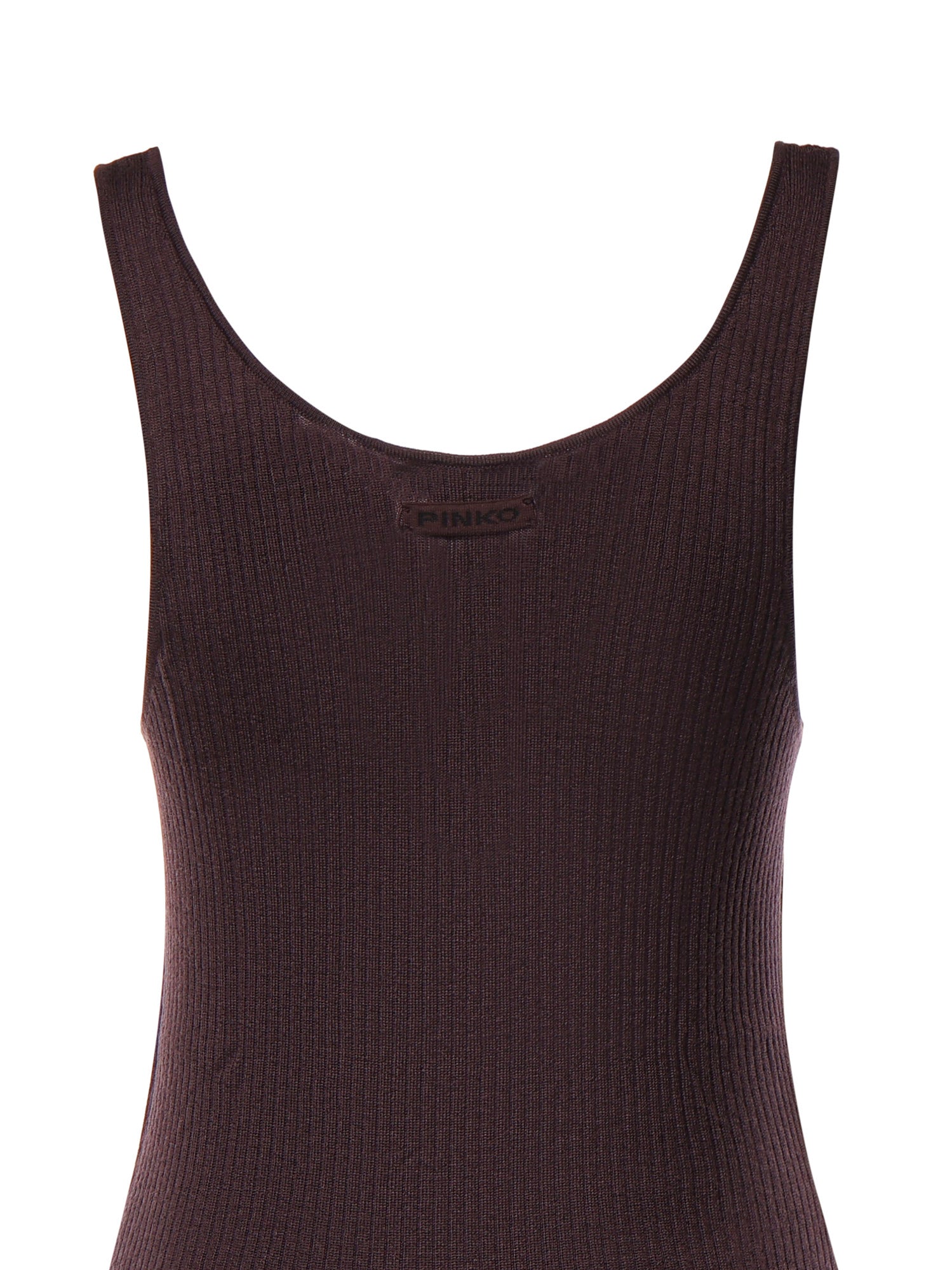 Canotta in lana a costine 107376 A3FYW63 PINKO 