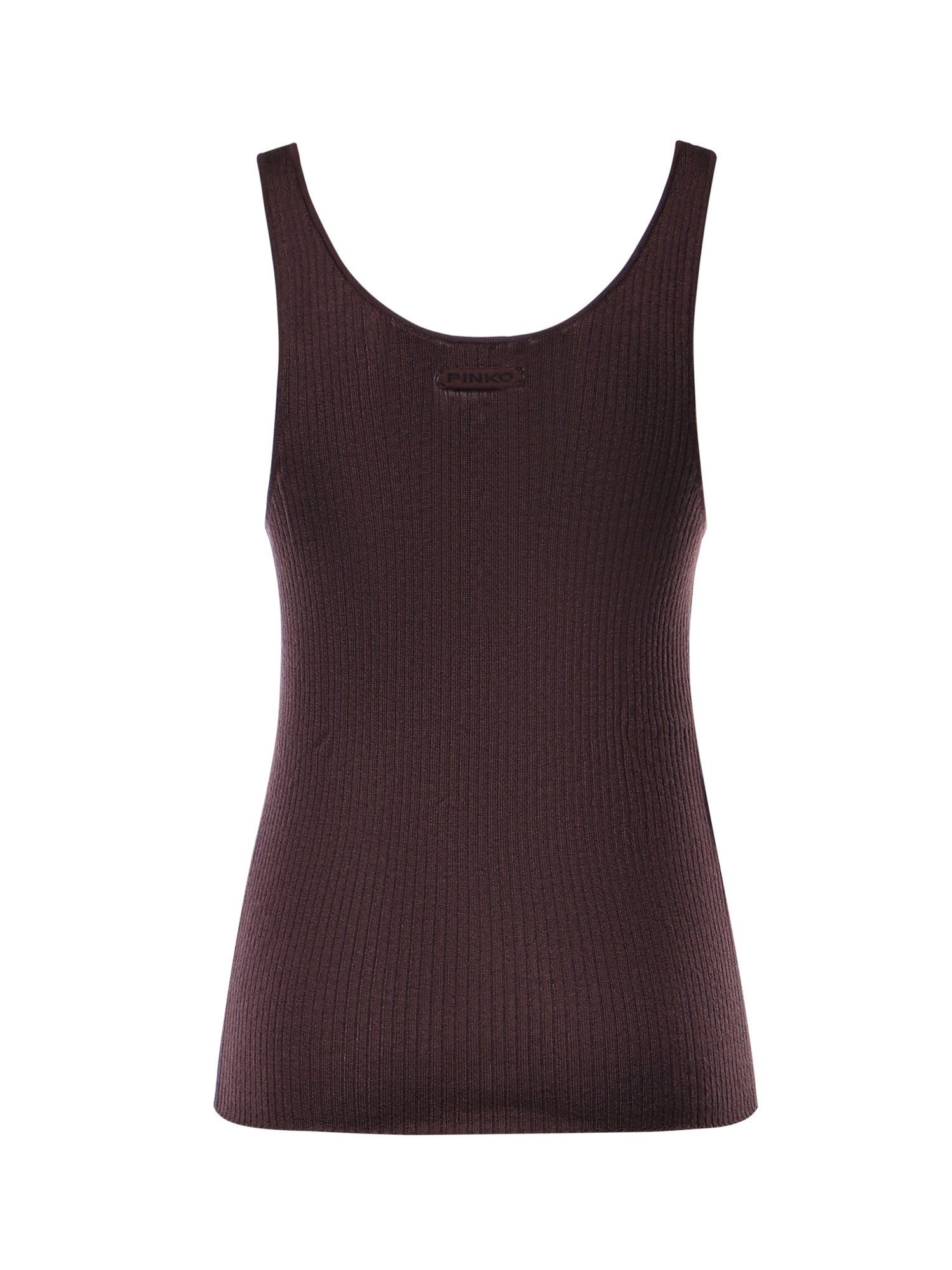 Canotta in lana a costine 107376 A3FYW63 PINKO 