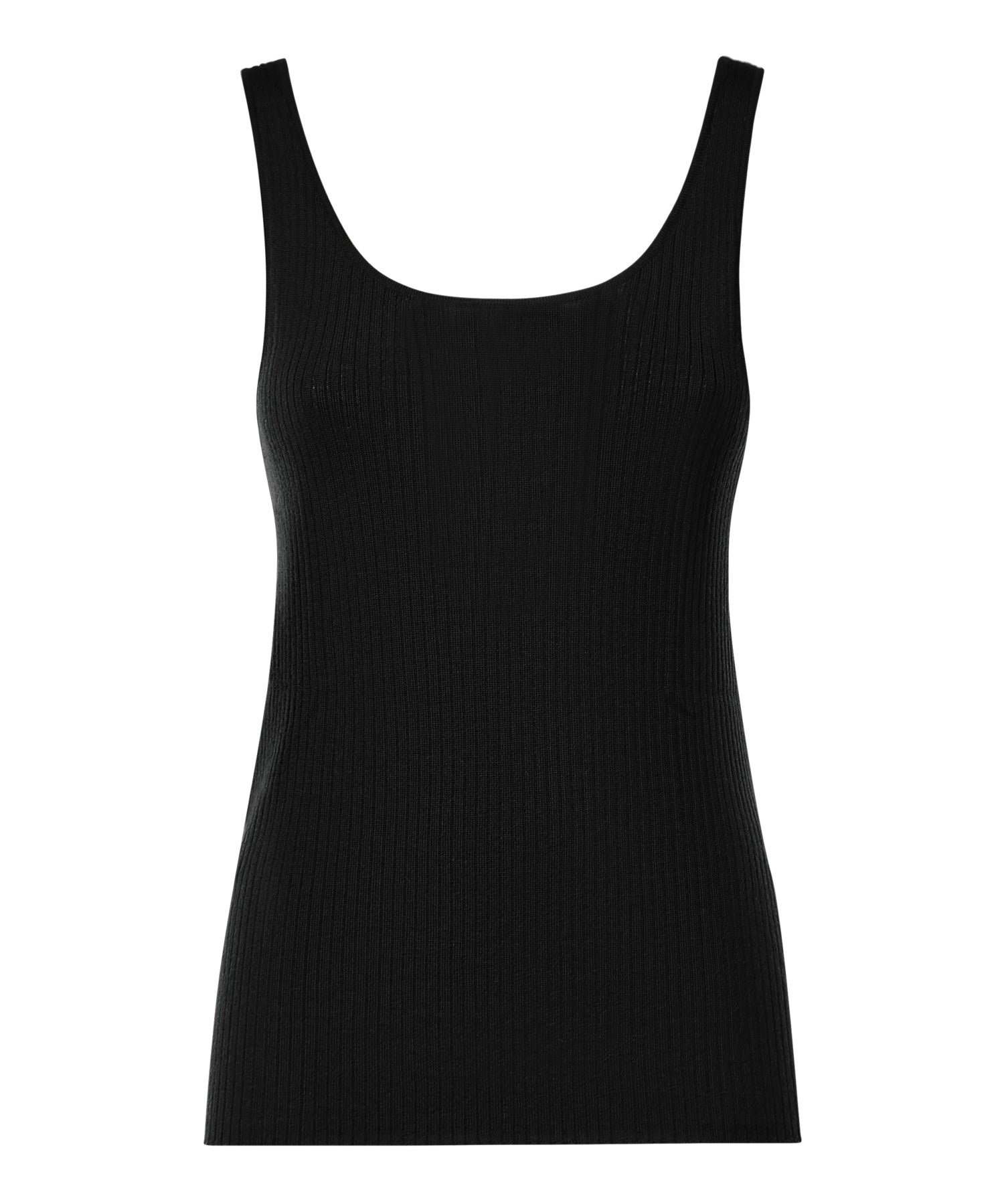 Canotta in lana a costine<BR/> 107376 A3FYZ99 PINKO 