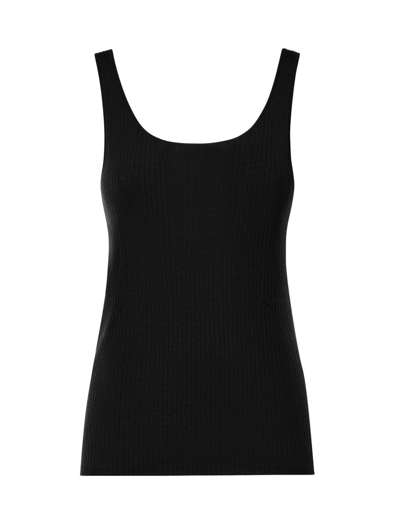 Canotta in lana a costine<BR/> 107376 A3FYZ99 PINKO 