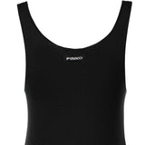 Canotta in lana a costine<BR/> 107376 A3FYZ99 PINKO 