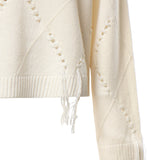 Maglione in lana e cashmere con maxi rombi 107377 A3JEC15 PINKO 