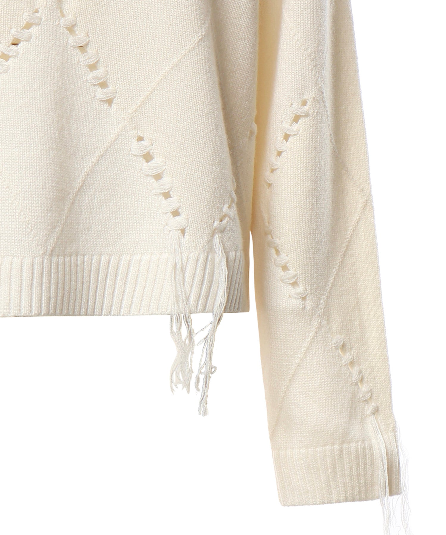 Maglione in lana e cashmere con maxi rombi 107377 A3JEC15 PINKO 