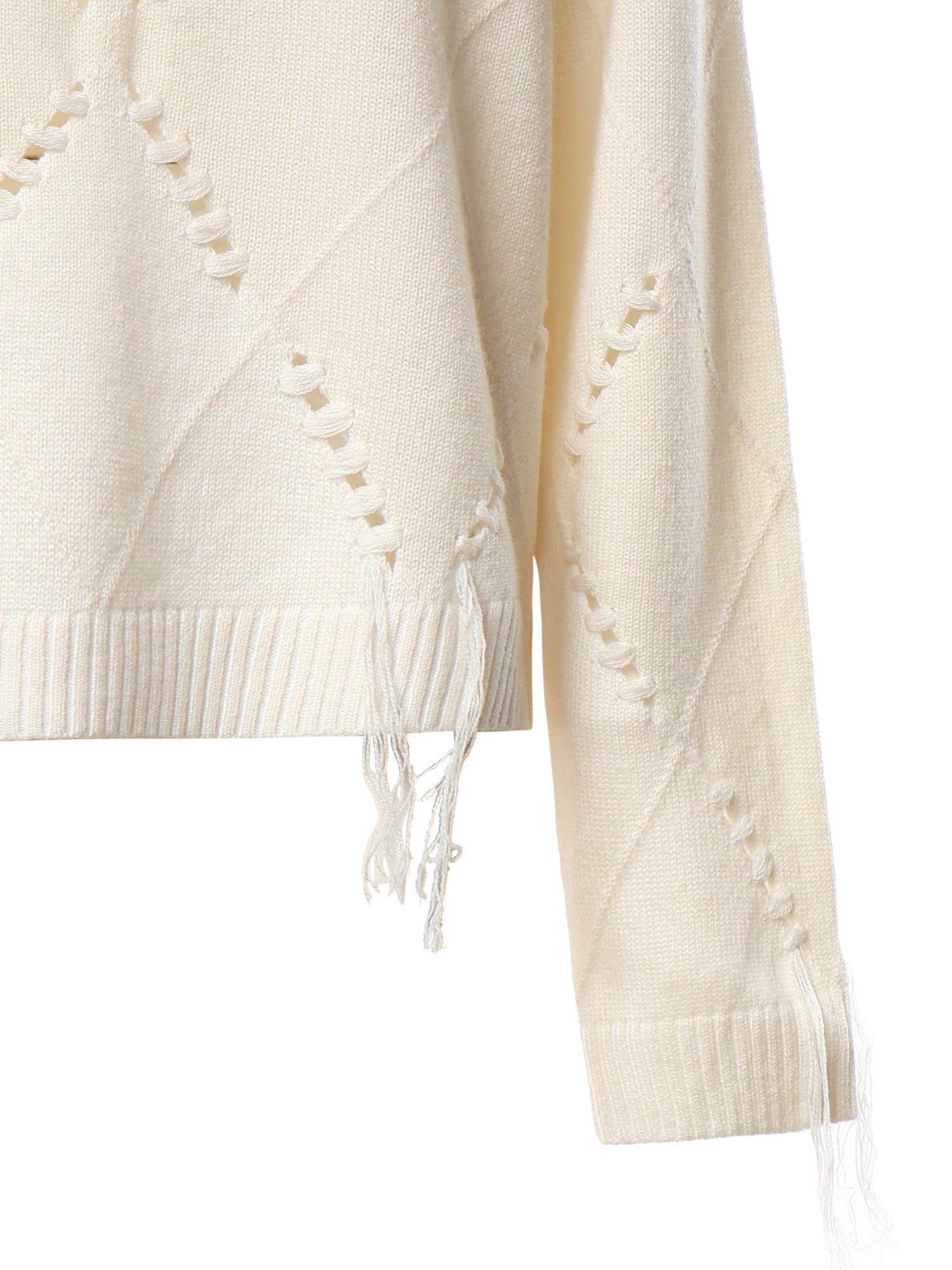 Maglione in lana e cashmere con maxi rombi 107377 A3JEC15 PINKO 