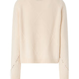 Maglione in lana e cashmere con maxi rombi 107377 A3JEC15 PINKO 