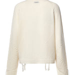Maglione in lana e cashmere con maxi rombi 107377 A3JEC15 PINKO 