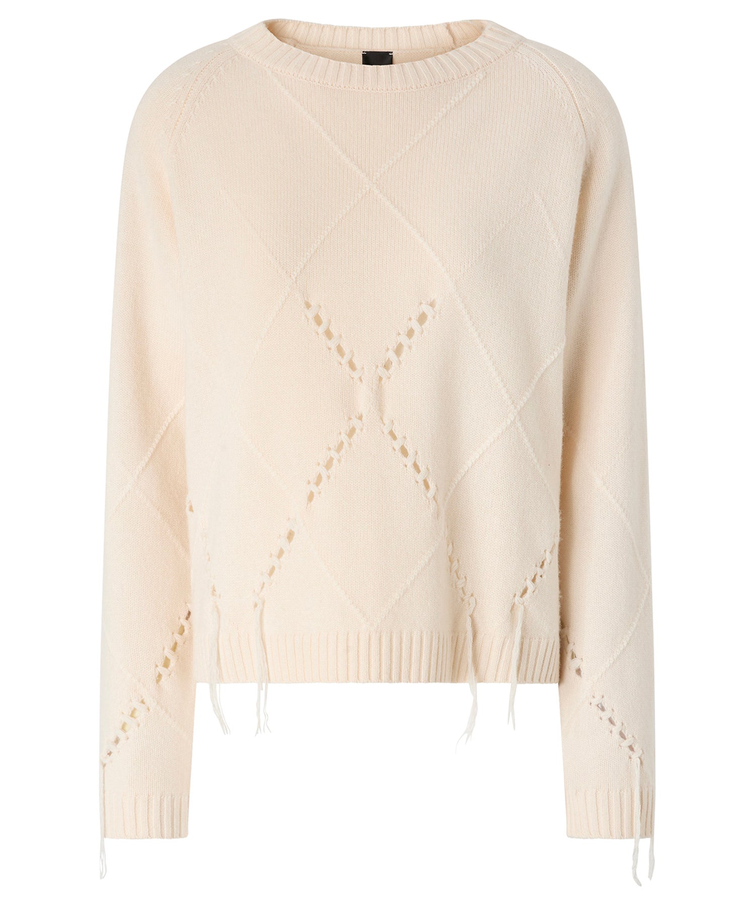 Maglione in lana e cashmere con maxi rombi 107377 A3JEC15 PINKO 