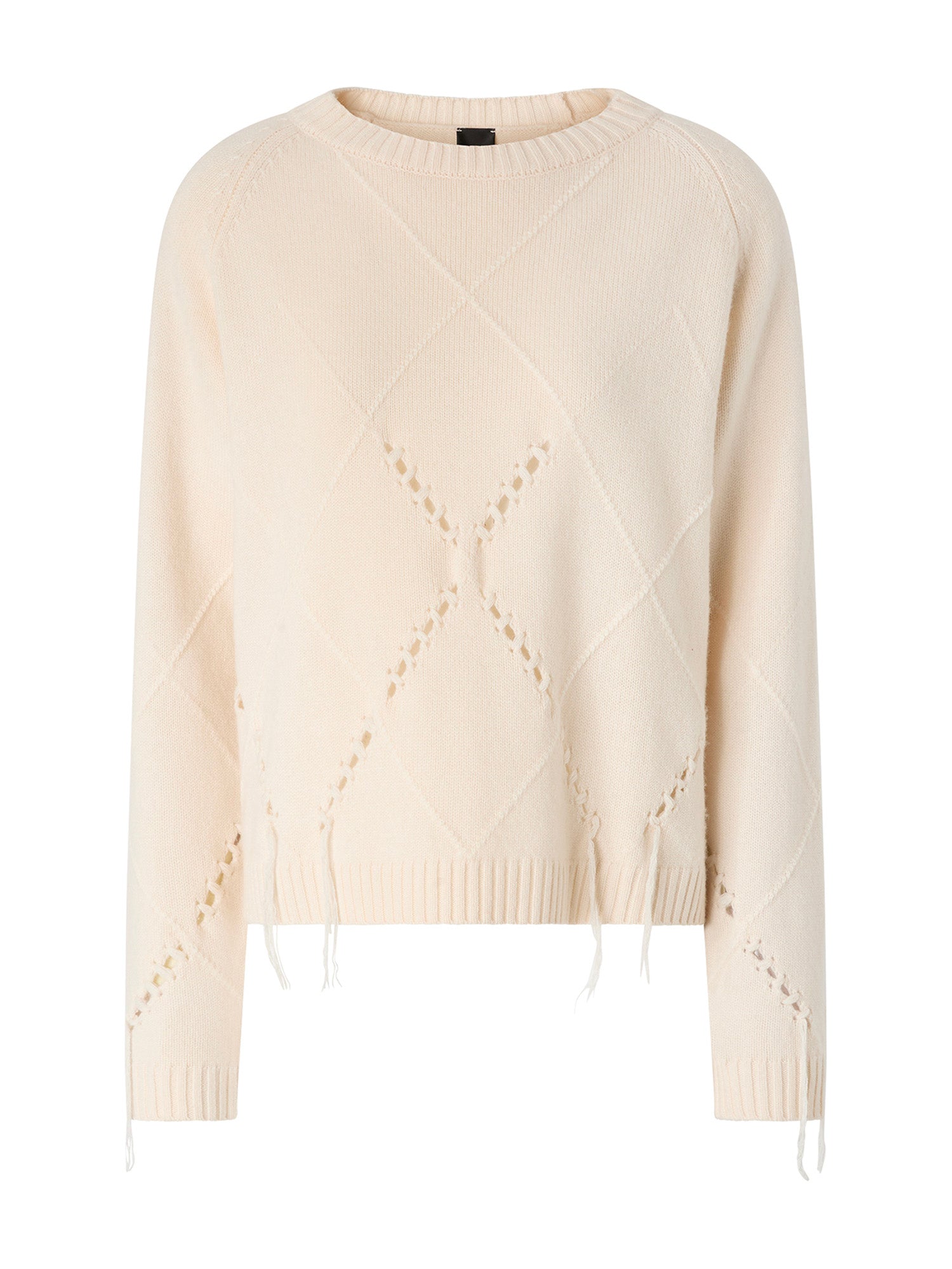 Maglione in lana e cashmere con maxi rombi 107377 A3JEC15 PINKO 