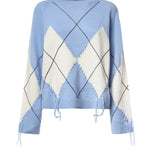 Maglione in lana e cashmere con maxi rombi 107377 A3JEEC4 PINKO 