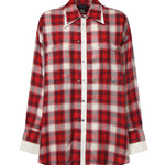 Camicia over con motivo check 107383 A3HJRZ5 PINKO 