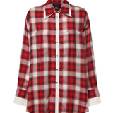 Camicia over con motivo check 107383 A3HJRZ5 PINKO 