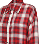 Camicia over con motivo check 107383 A3HJRZ5 PINKO 