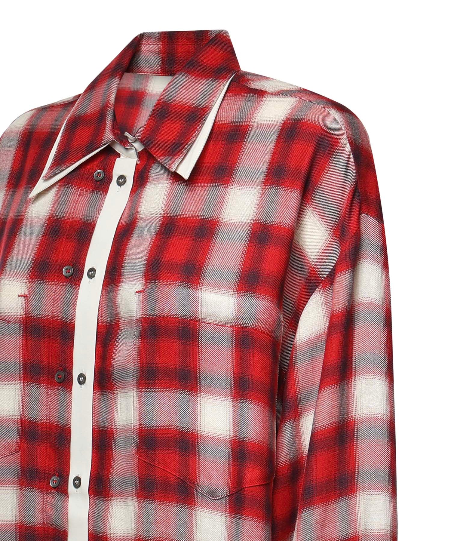 Camicia over con motivo check 107383 A3HJRZ5 PINKO 