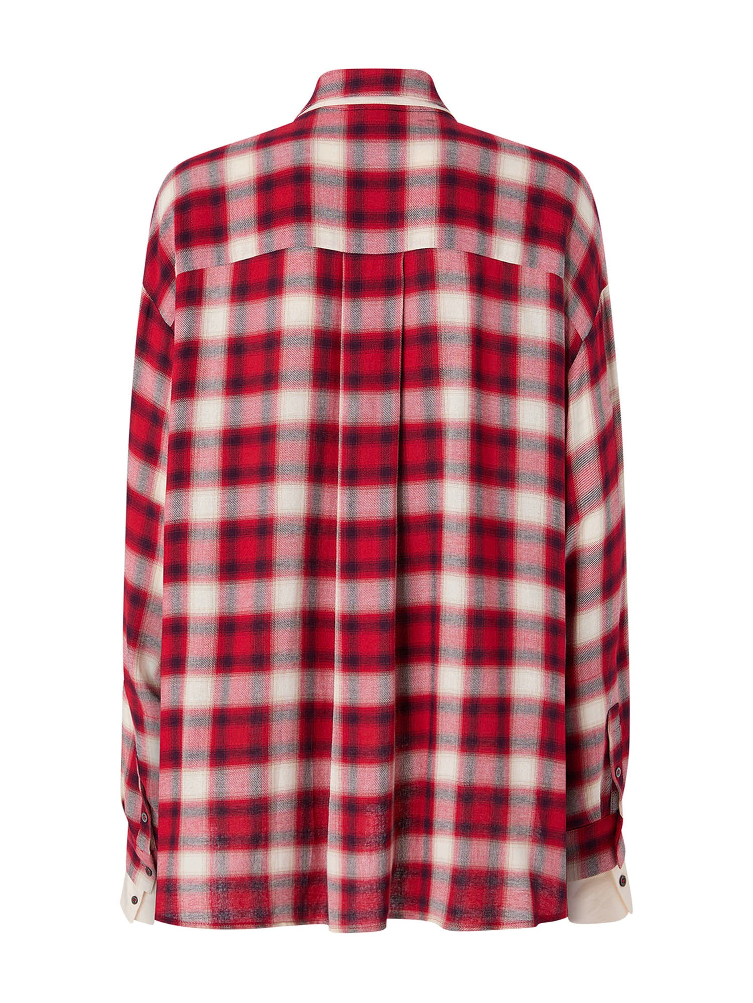 Camicia over con motivo check 107383 A3HJRZ5 PINKO 