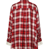 Camicia over con motivo check 107383 A3HJRZ5 PINKO 