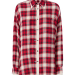 Camicia over con motivo check 107383 A3HJRZ5 PINKO 