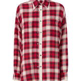 Camicia over con motivo check 107383 A3HJRZ5 PINKO 