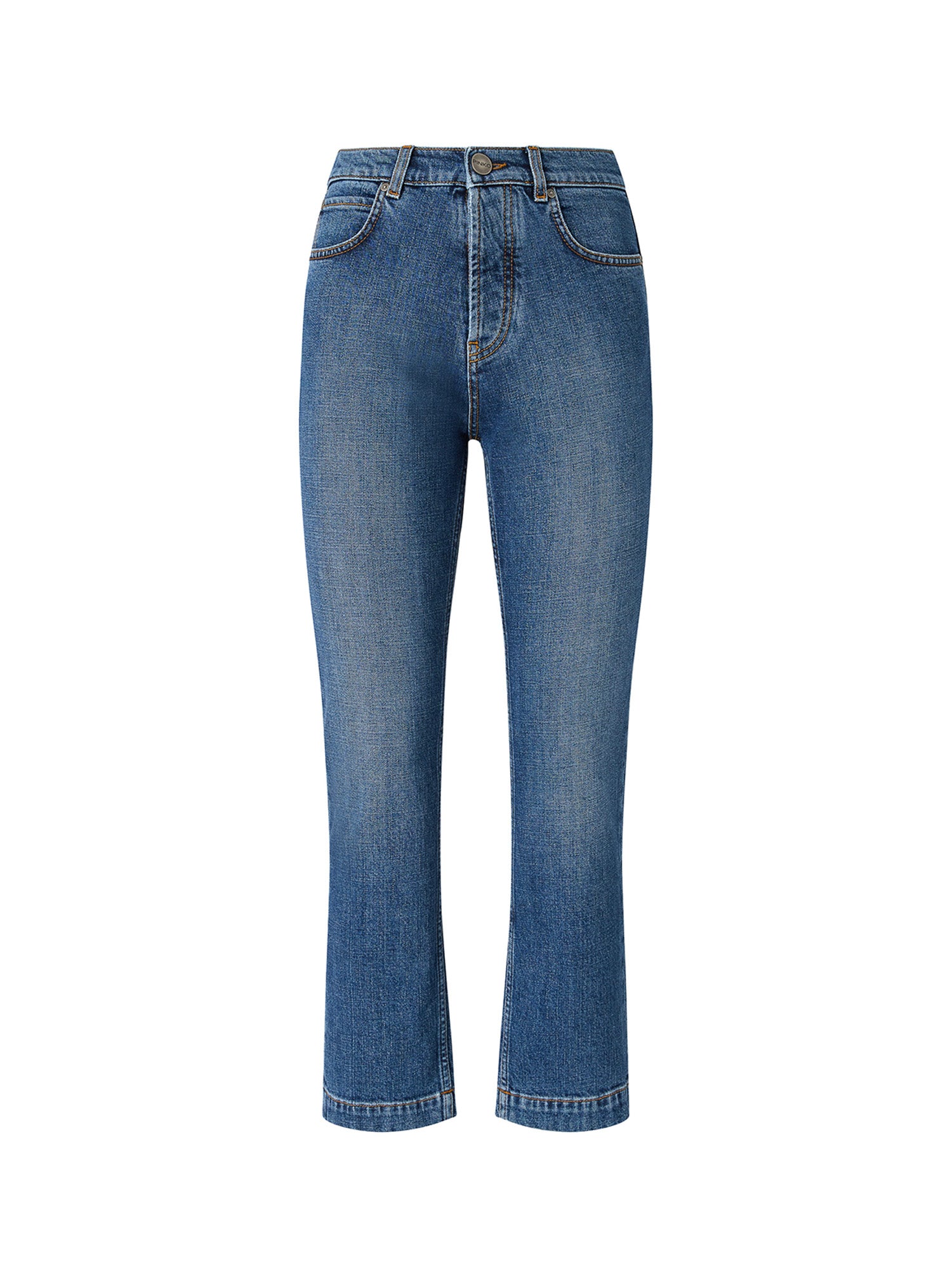 Jeans cropped in denim 107385 A3KAPJD PINKO 