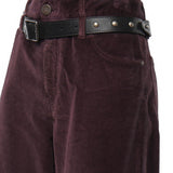 Pantaloni Cyntia cropped in velluto 107418 A3HFRR7 PINKO 