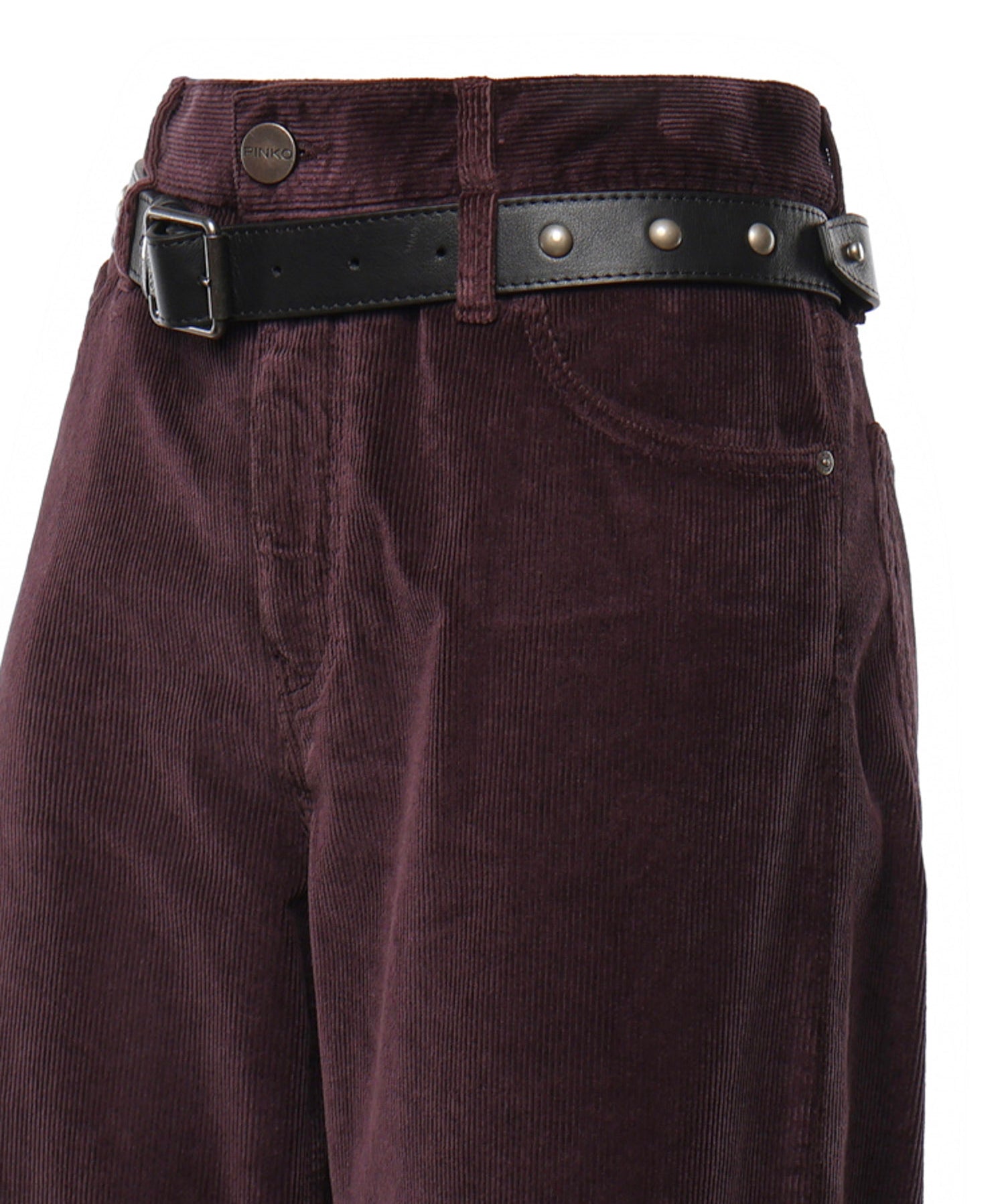 Pantaloni Cyntia cropped in velluto 107418 A3HFRR7 PINKO 