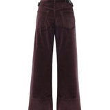 Pantaloni Cyntia cropped in velluto 107418 A3HFRR7 PINKO 