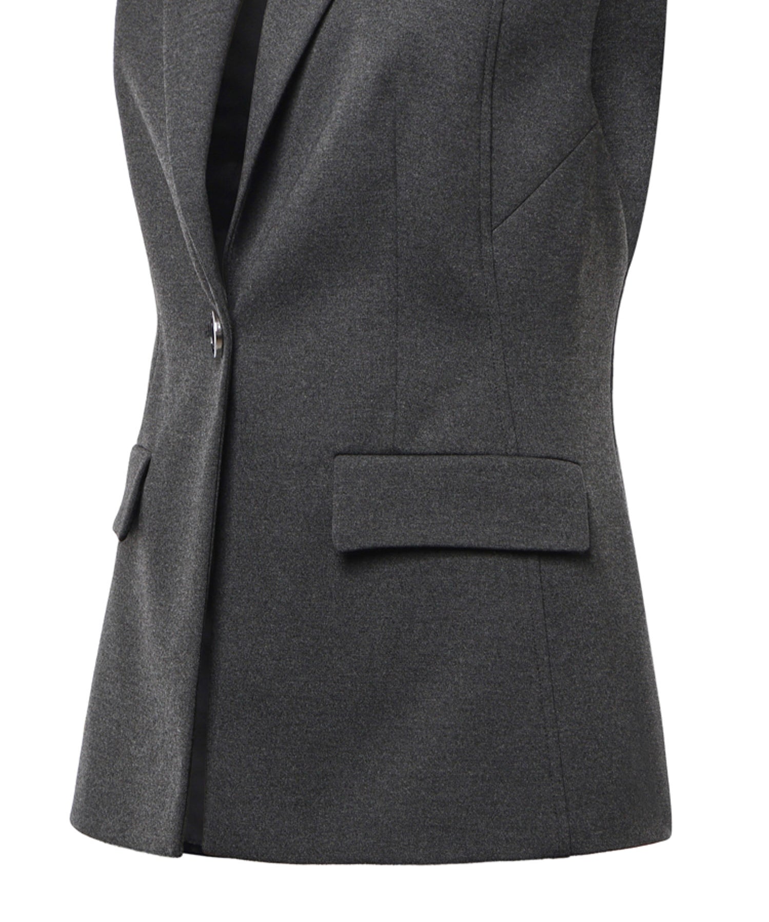 Giacca gilet monopetto in misto viscosa 107424 A3AHI76 PINKO 