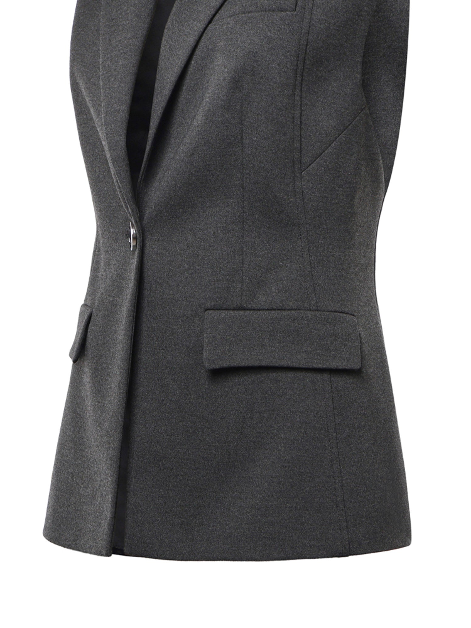 Giacca gilet monopetto in misto viscosa 107424 A3AHI76 PINKO 