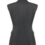 Giacca gilet monopetto in misto viscosa 107424 A3AHI76 PINKO 