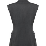 Giacca gilet monopetto in misto viscosa 107424 A3AHI76 PINKO 