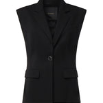 Giacca gilet monopetto in misto viscosa 107424 A3AHZ99 PINKO 