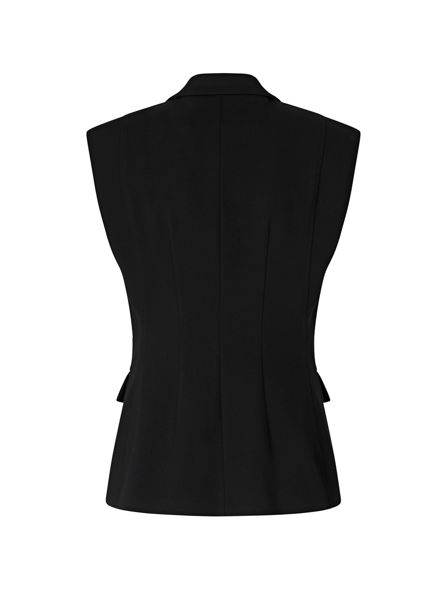 Giacca gilet monopetto in misto viscosa 107424 A3AHZ99 PINKO 