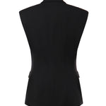 Giacca gilet monopetto in misto viscosa 107424 A3AHZ99 PINKO 