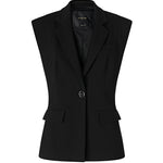 Giacca gilet monopetto in misto viscosa 107424 A3AHZ99 PINKO 
