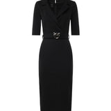 Abito midi con cintura Love Birds 107475 A3AHZ99 PINKO 