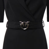 Abito midi con cintura Love Birds 107475 A3AHZ99 PINKO 