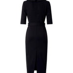 Abito midi con cintura Love Birds 107475 A3AHZ99 PINKO 