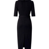 Abito midi con cintura Love Birds 107475 A3AHZ99 PINKO 
