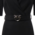 Abito midi con cintura Love Birds 107475 A3AHZ99 PINKO 