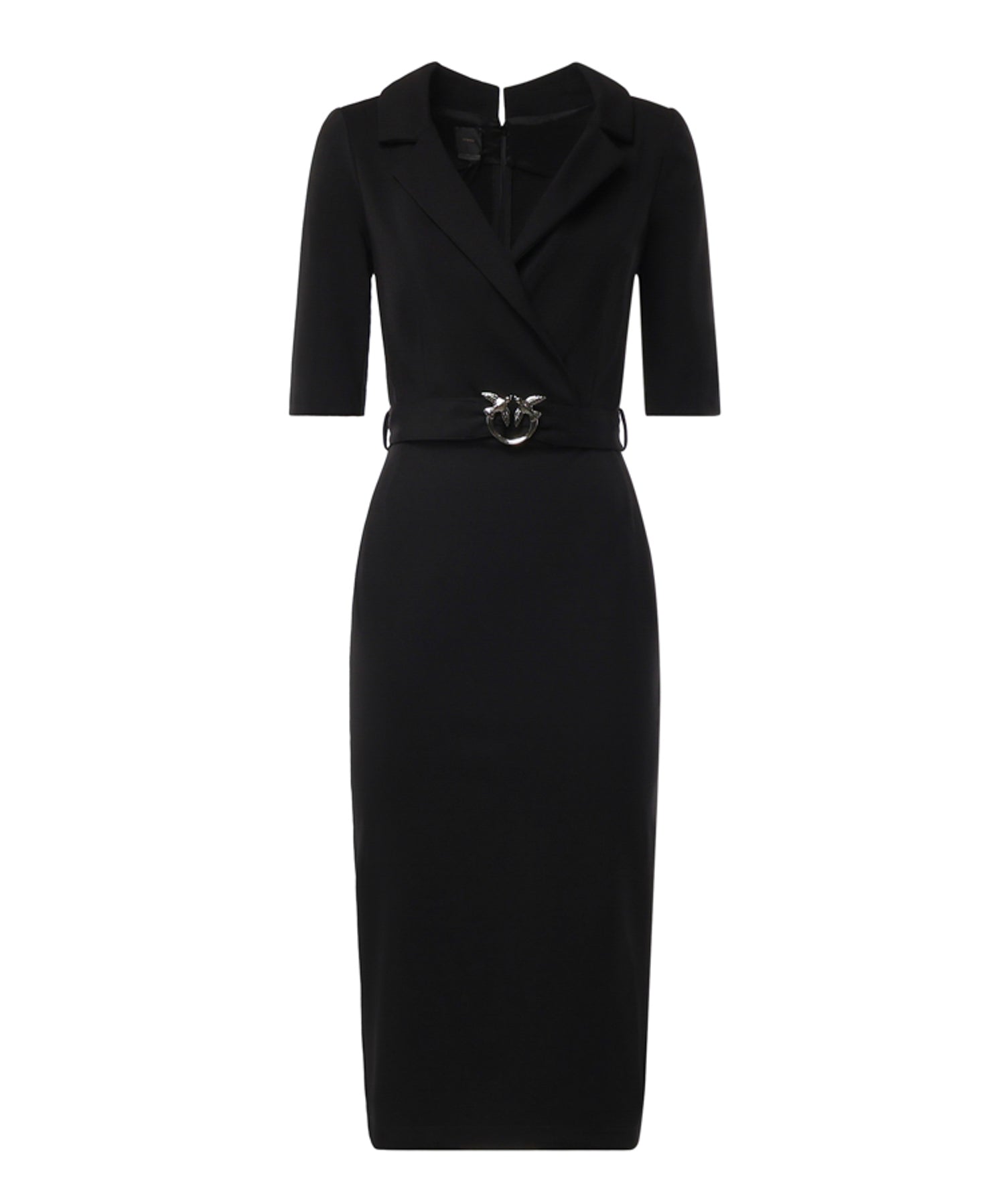 Abito midi con cintura Love Birds 107475 A3AHZ99 PINKO 