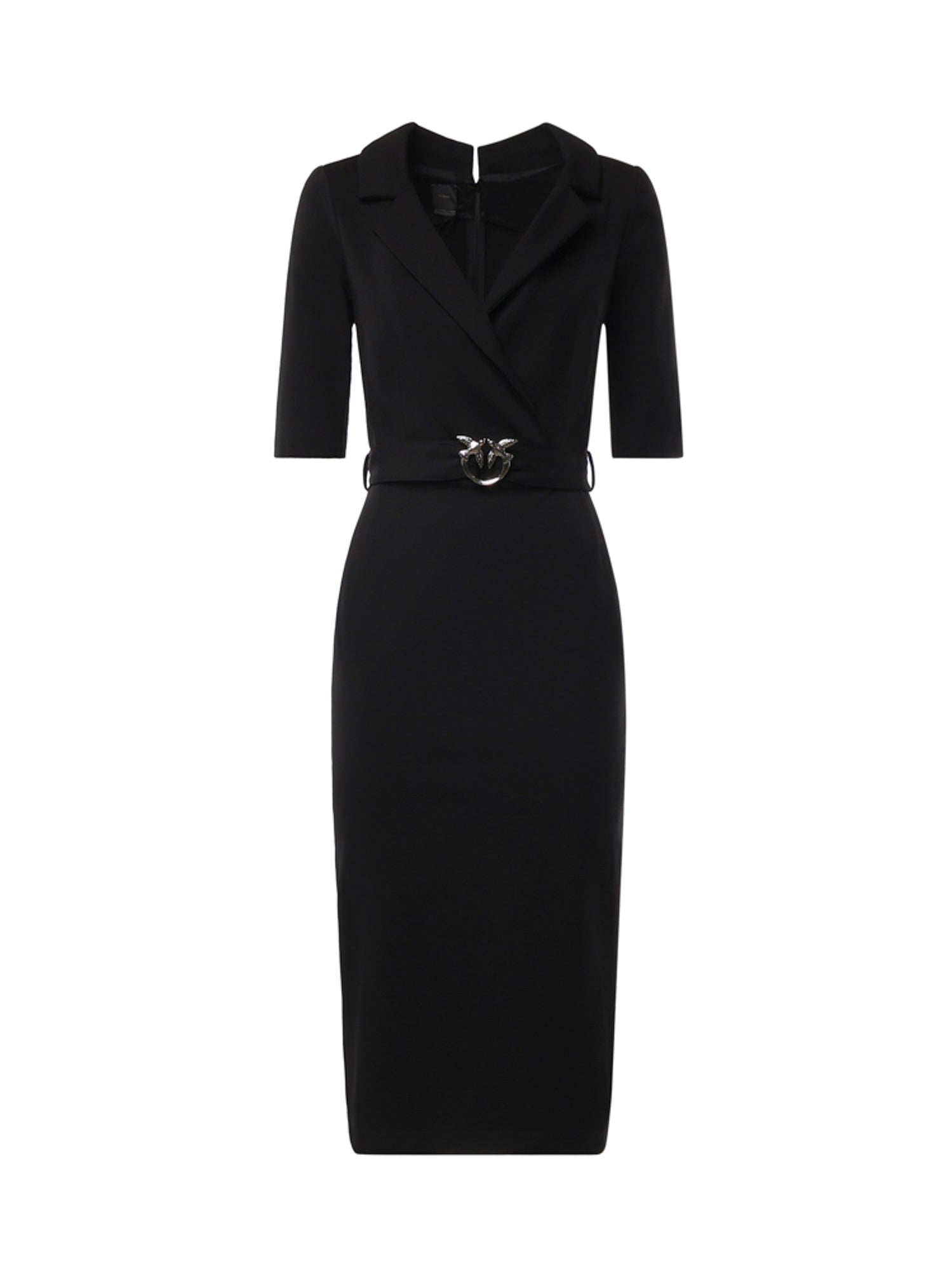 Abito midi con cintura Love Birds 107475 A3AHZ99 PINKO 