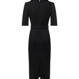 Abito midi con cintura Love Birds 107475 A3AHZ99 PINKO 
