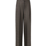 Pantaloni in misto lana check 107476 A3FFCYZ PINKO 