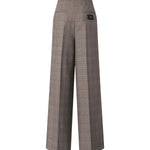 Pantaloni in misto lana check 107476 A3FFCYZ PINKO 